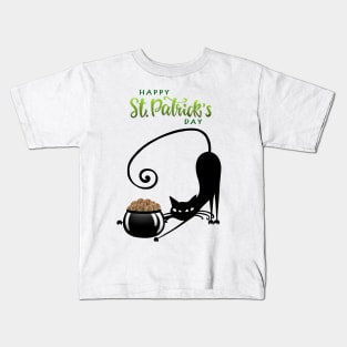 St Patrick's crypto cat Kids T-Shirt